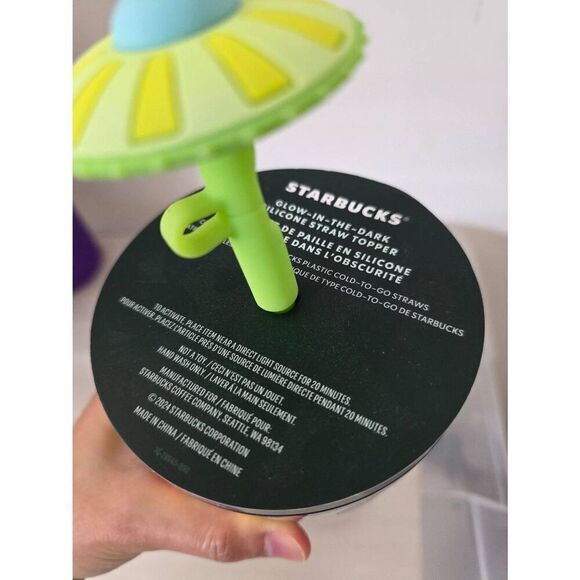 Starbucks Halloween 2024 UFO Pumpkin 24 Oz Glow In The Dark UNRELEASED NEW - Picture 6 of 10